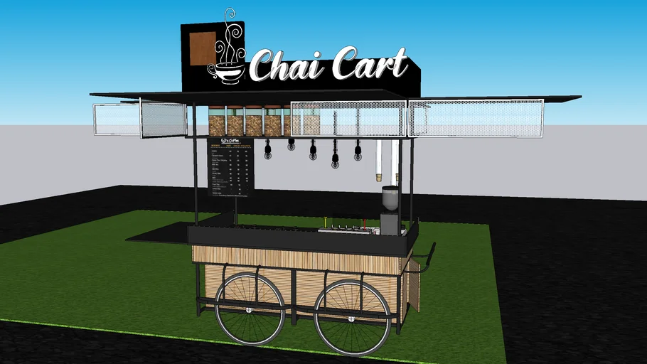tea shop , tea cart