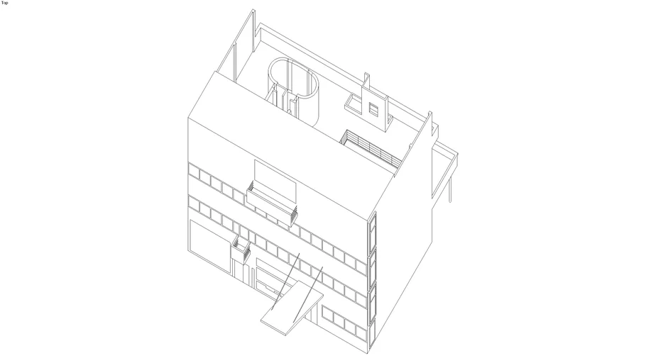 Villa Stein Axonometric Drawing (Unfinished)