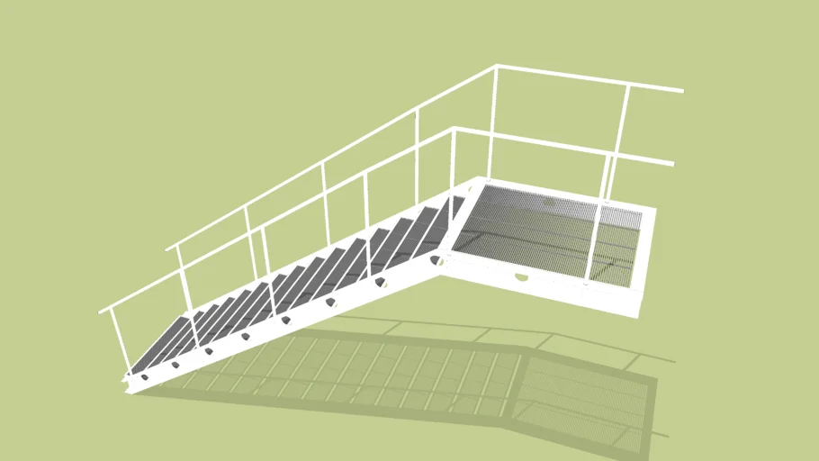 Basic Industrial Metal Stairs