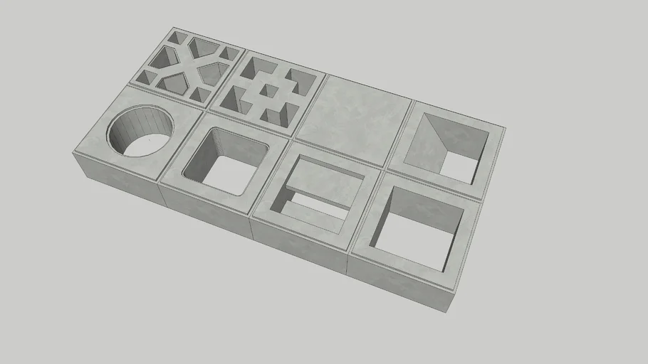 บล็อกช่องลม Ventilation Block Model by Pooh
