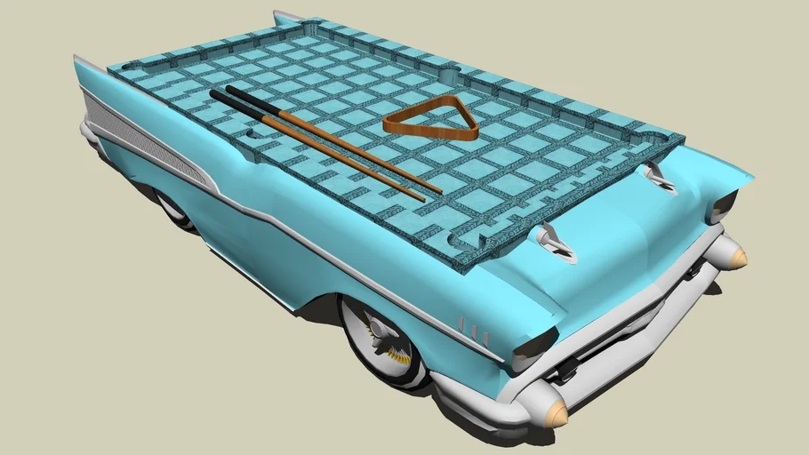 1957 chevy pool table | 3D Warehouse