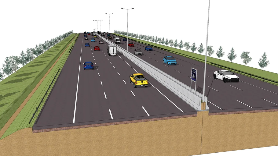 Typical Cross Section Toll Road 01