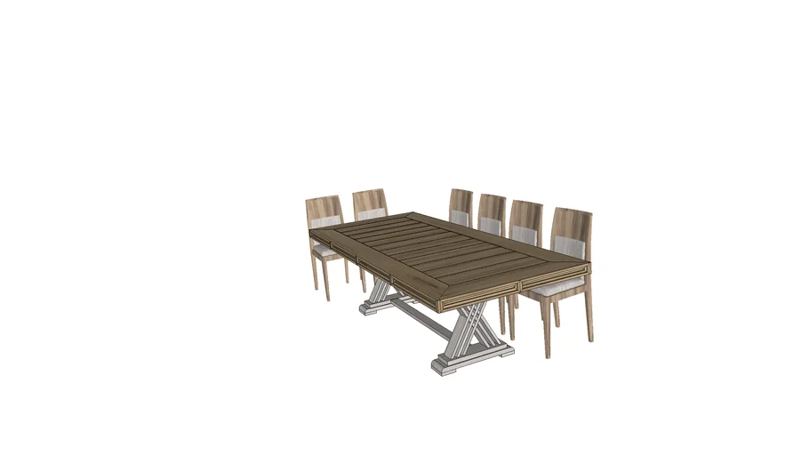 MESA COMEDOR ACACIA VINTAGE