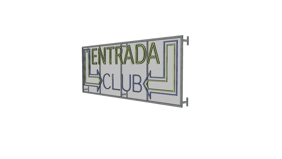 CARTEL ENTRADA A CLUB