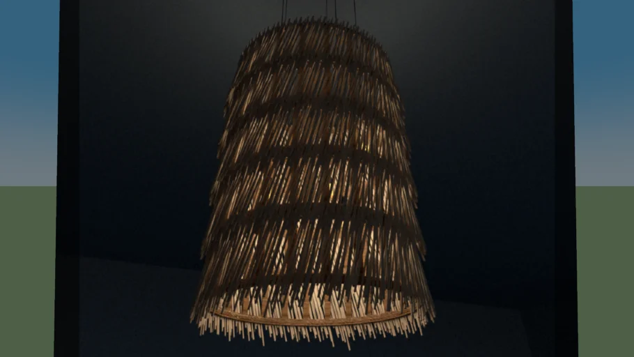 RATTAN LAMP PENDANT