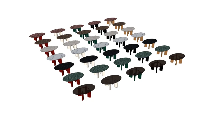 Table basse ovale Carlotta - The Socialite Family