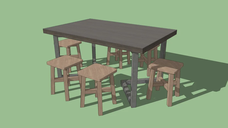 dining table set | 3D Warehouse