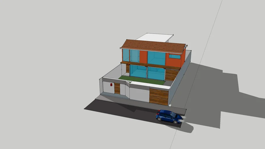 Residencia LIVA - Estudo Preliminar - Telhado.skp