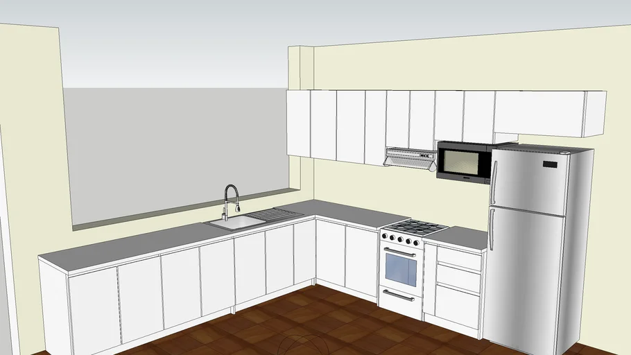 MUEBLES DE COCINA BLANCO