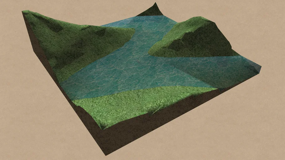 River terrain | 3D Warehouse