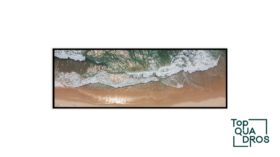 Quadro Decorativo Vista Aérea da Praia - Top Quadros