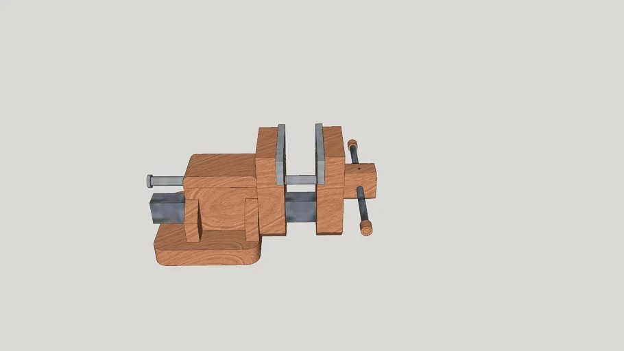 Tornillo de banco casero