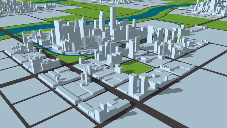 Simple city model city contextbackground - Model - 3D Warehouse