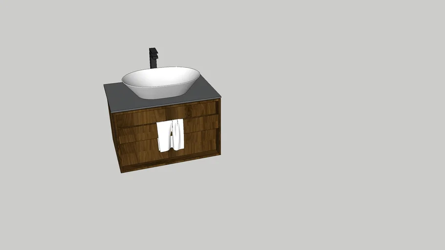 Mueble de baño toallero