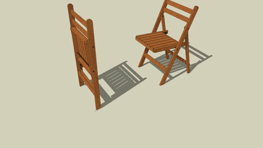 silla plegable o abatible de madera