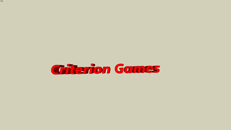 Criterion Games sign