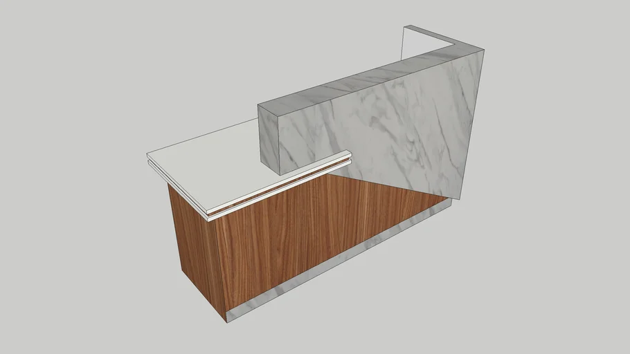 Receptionist Table | 3D Warehouse