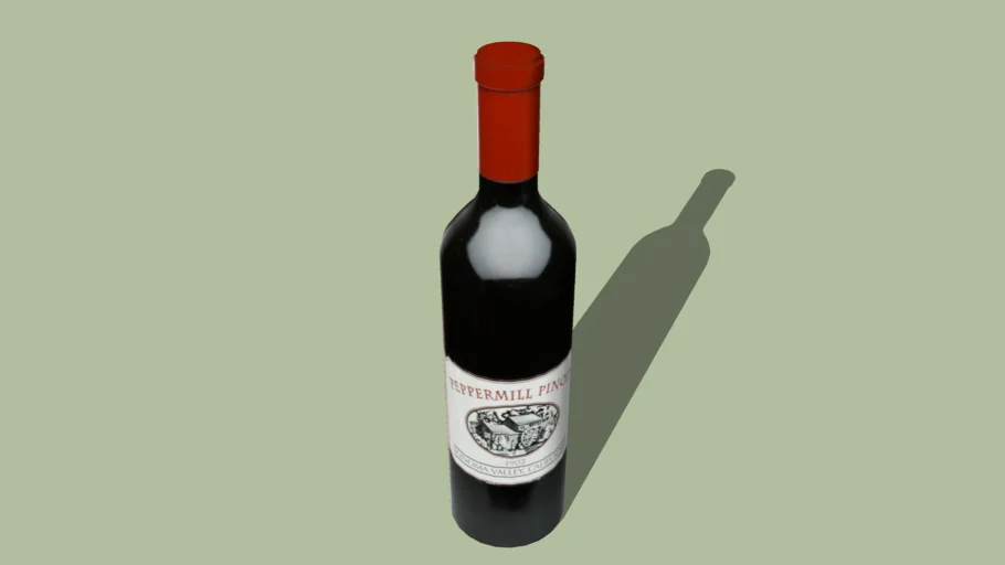 Bottle of red wine