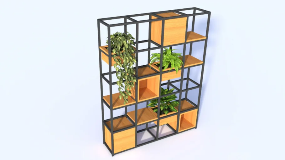 Mueble divisor de interior exterior |  Interior exterior divider furniture.