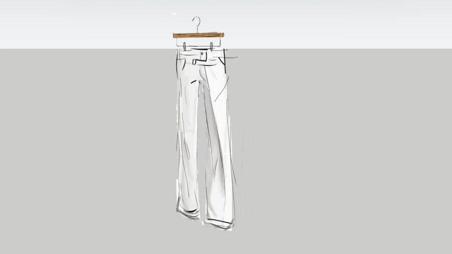 2D-Retail Pants hanging
