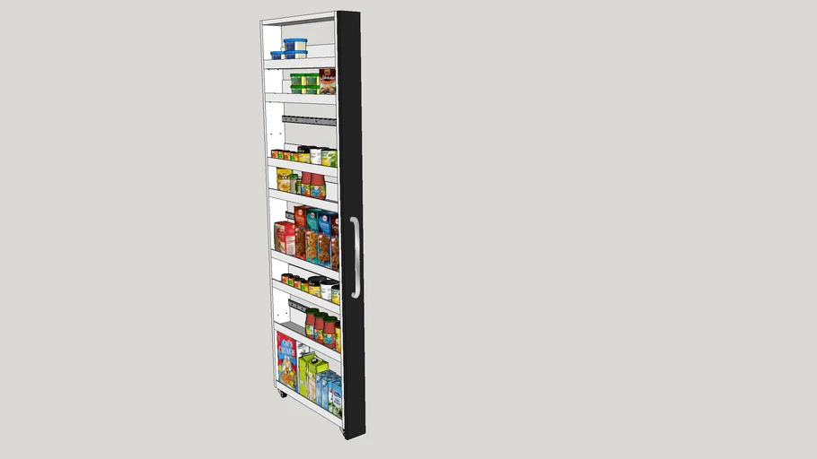 tiroir vertical haut pour garde manger