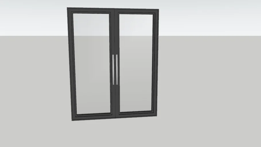Modern double door