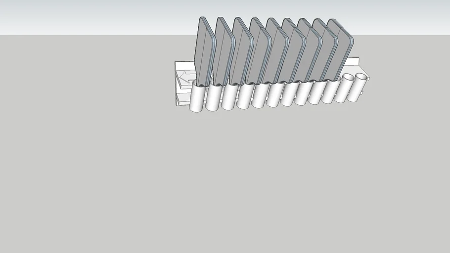 Pickleball paddle rack "Next Up" for12 paddles