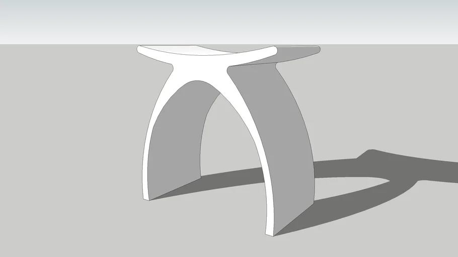 Dahlia Resin Shower Stool