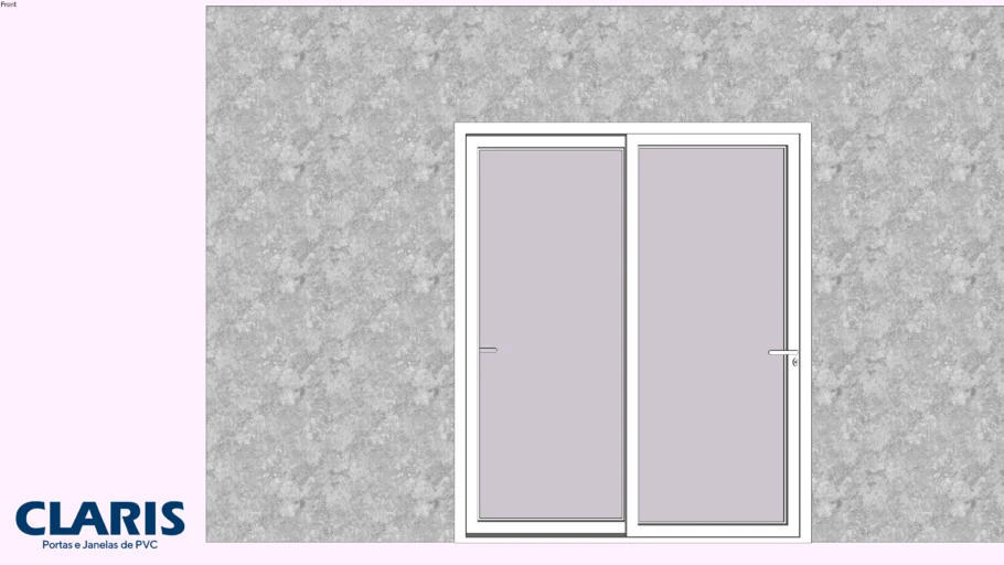 Porta de Correr 2 Folhas 1990X2345 - BRANCO