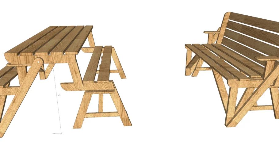 folding picnic bench