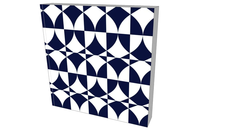 Quadro Alexandre Mancini - Coleção Navy Blue 01