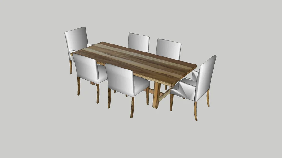 mesa con sillas de laurel