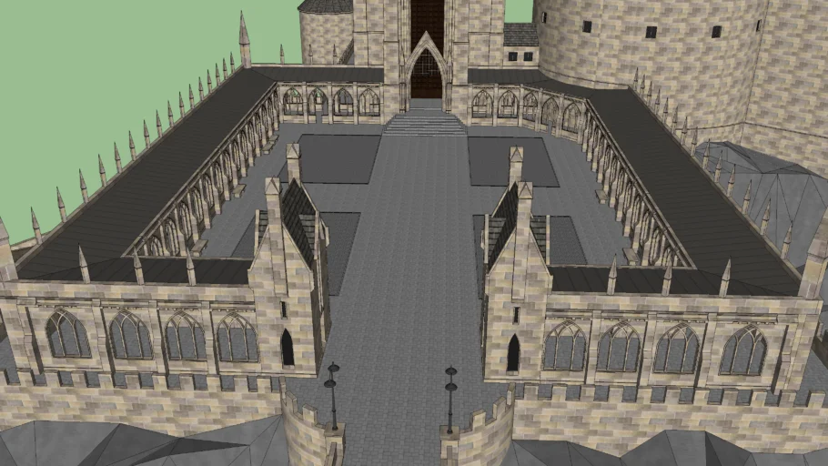 Hogwarts Courtyard (Unfinished)