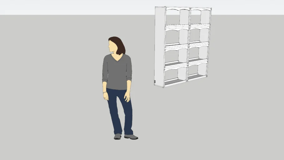 Kitchen Counter Display-Shelves with LED-lighting (283kB SketchUp 8 Model)