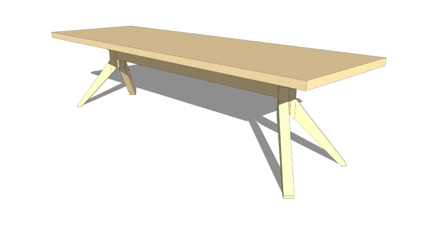 Cross Extension Table - 116inches