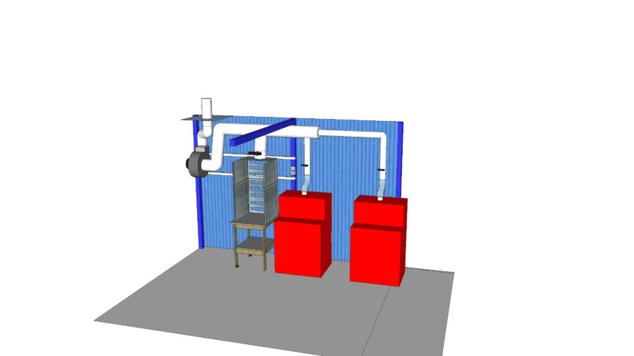 Hotte LAB avec laveurs ATEX