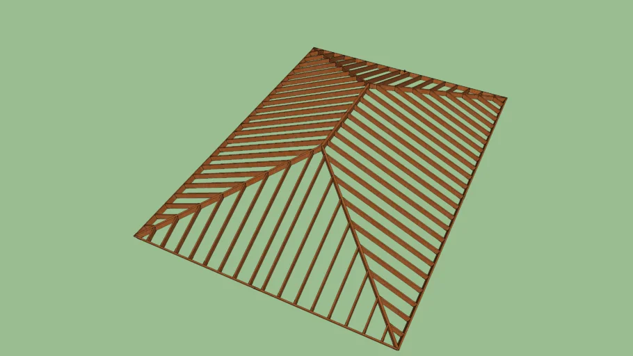 Estructura de techo de madera