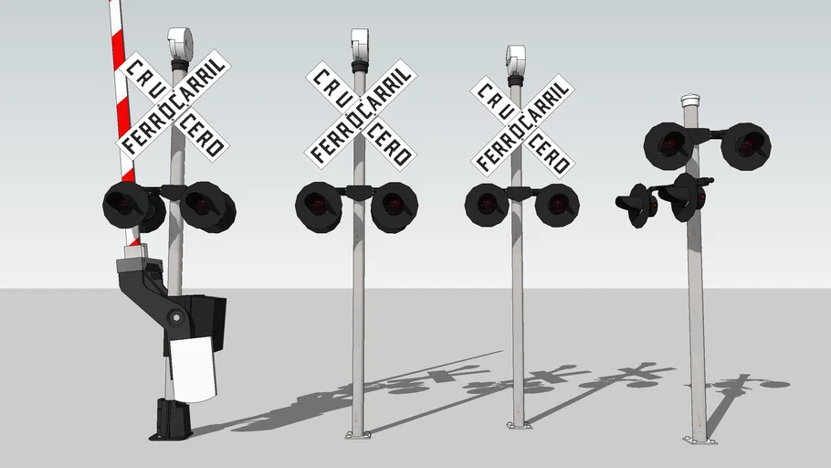 Mixican railway crossing OFF] | 3D Warehouse