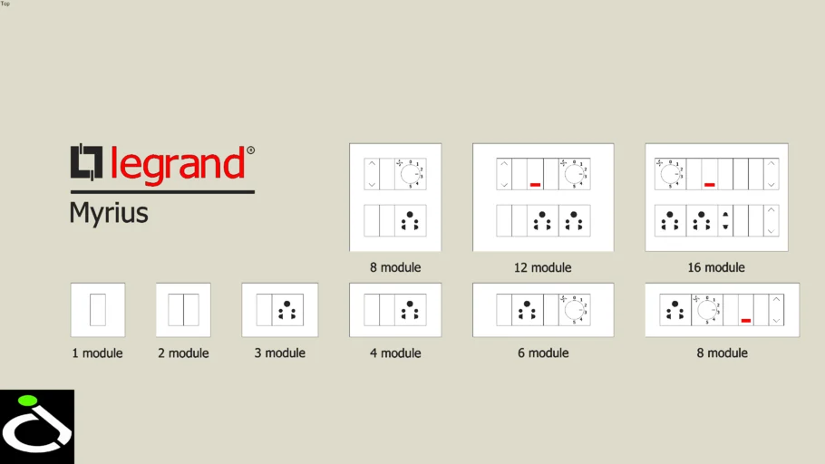 Legrand Myrius Switches & Socket with Cover Plate