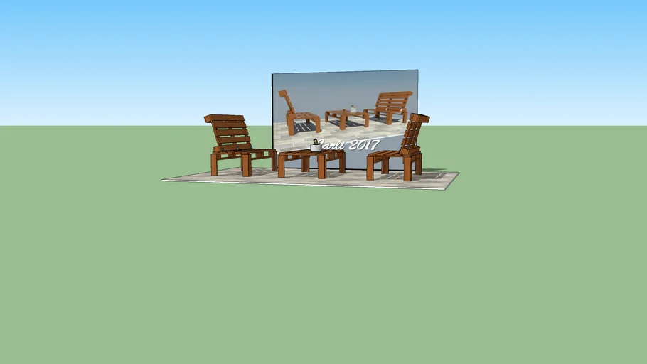 Banco y mesa pallet