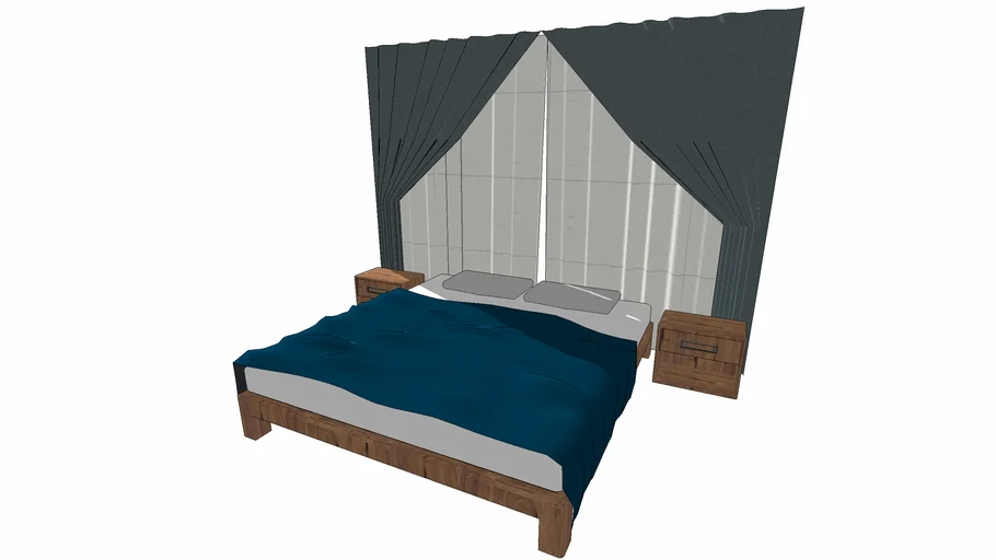 Wooden King Size Bed