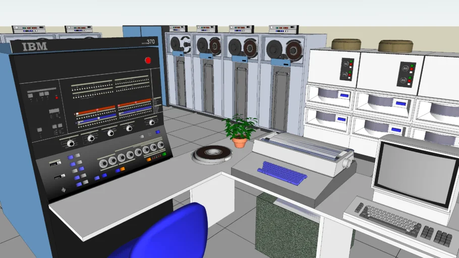IBM system/370 mainframe computer facility