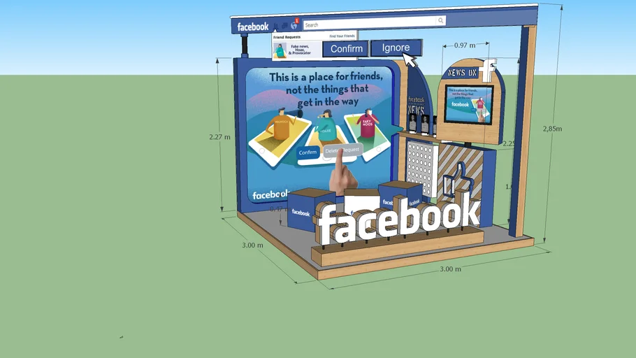 Facebook Booth Concept activation