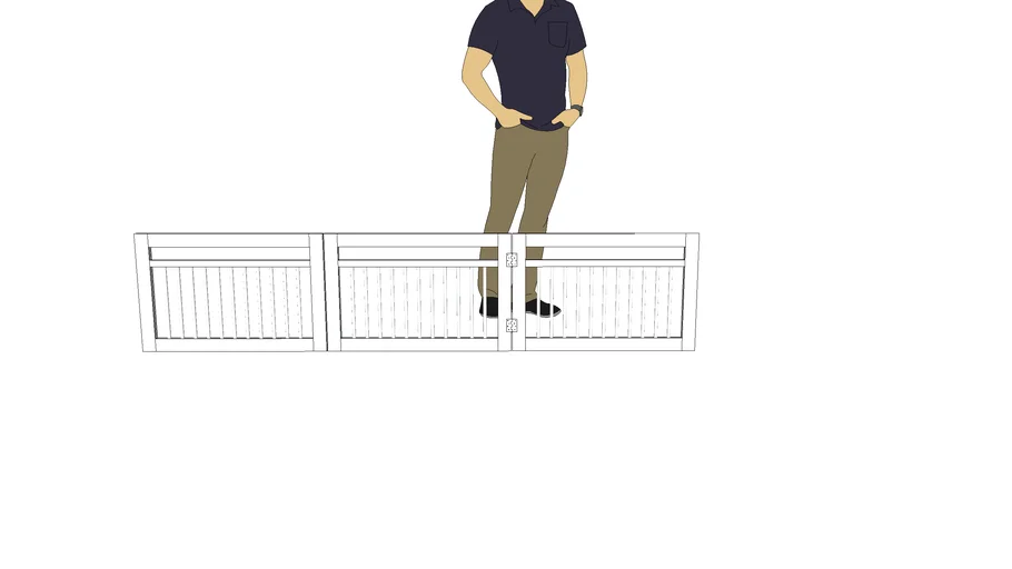Walk-over dog gate