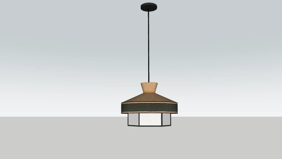 Rattan pendant lamp