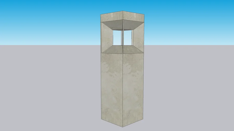 Bolardo de Concreto Con Luz