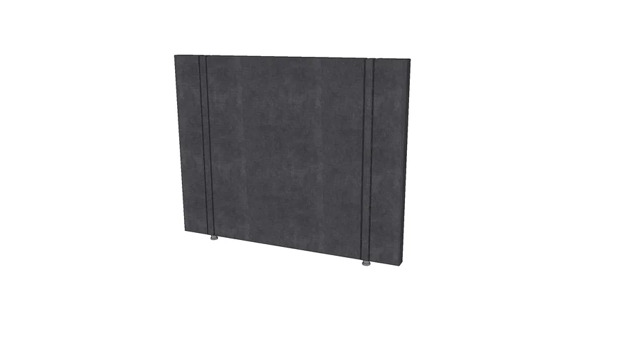Cabeceira Lieve Linho Gray Queen 125X160X8 Ortobom