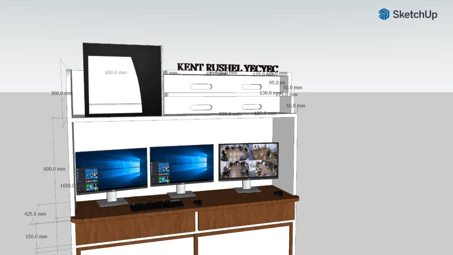 Custom Computer Table