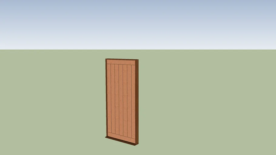 External wooden door