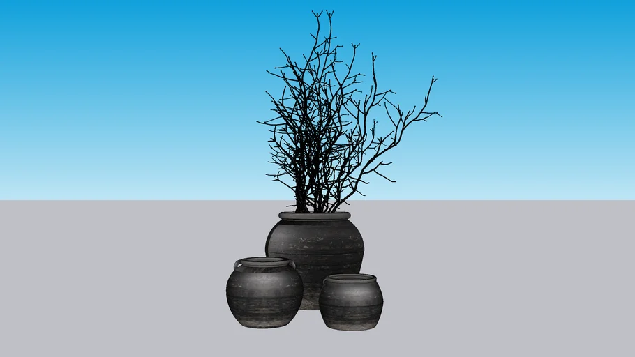 Found Terra-Cotta Grain Vessel Collection RH
